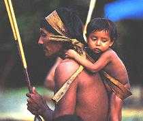 Indigene mit Kind
